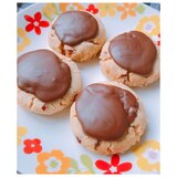 バター不要！みかんピール×チョコレートクッキー♡